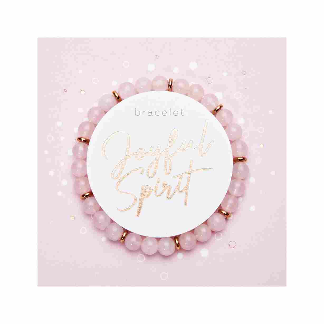 Pulseira - "Espírito Alegre" - Quartzo Rosa