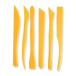 INSTRUMENTOS DE MODELAR PARA ARGILA E PLASTICINA CAIXA DE 6 PECAS