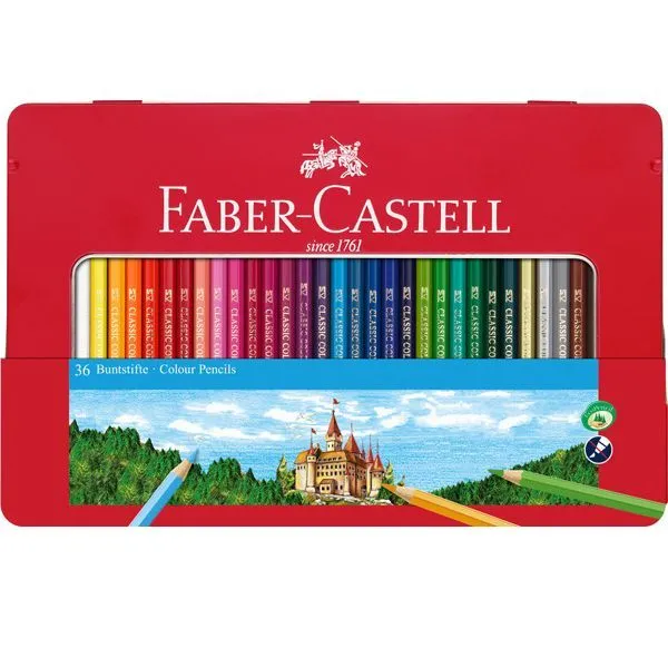 Lápis de Cor Classic Color Caixa Metálica 36 Un.