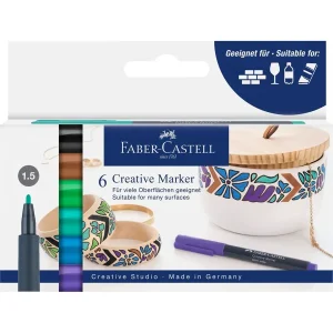 Marcadores Faber-Castell Creative 1,5 mm Floresta das Fadas - 6 Unidades