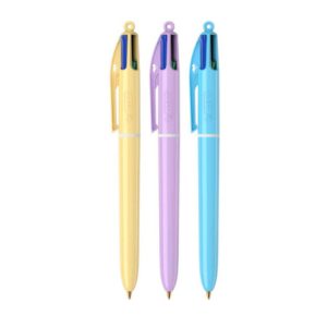 ESFEROGRAFICA BIC QUATRO CORES PASTEL PONTA DE 1 MM