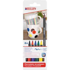 KIT 6 MARCADORES PORCELANA EDDING 4200-S1 FAMILY