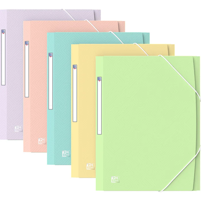 Pasta de Elásticos Oxford Urban A4 Pastel