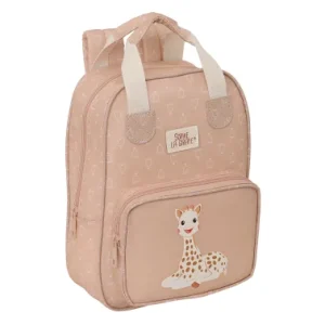 Mochila Escolar Sophie la Girafe Bege