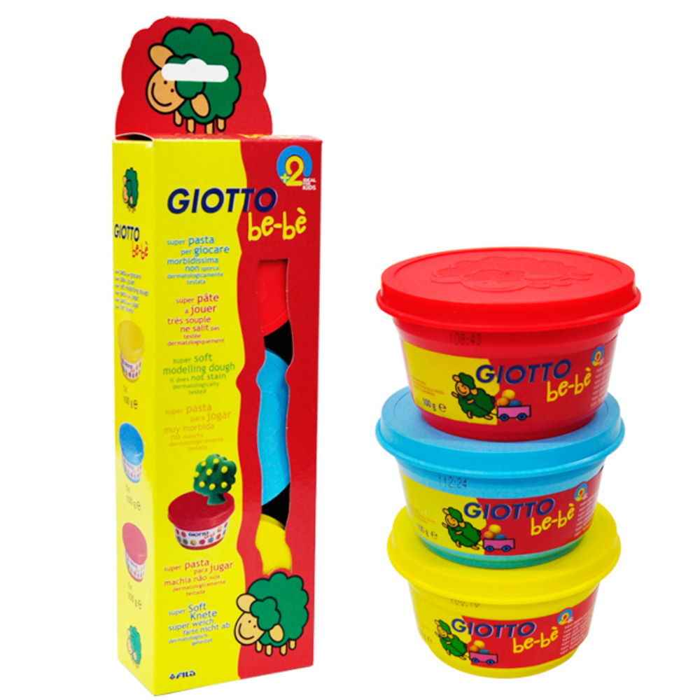 Giotto Conjunto Be-bè c/ 3 Plasticina Coloridas