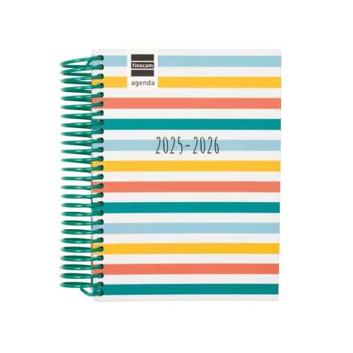 Agenda escolar semanal a vista 2025/26 espiral finocam