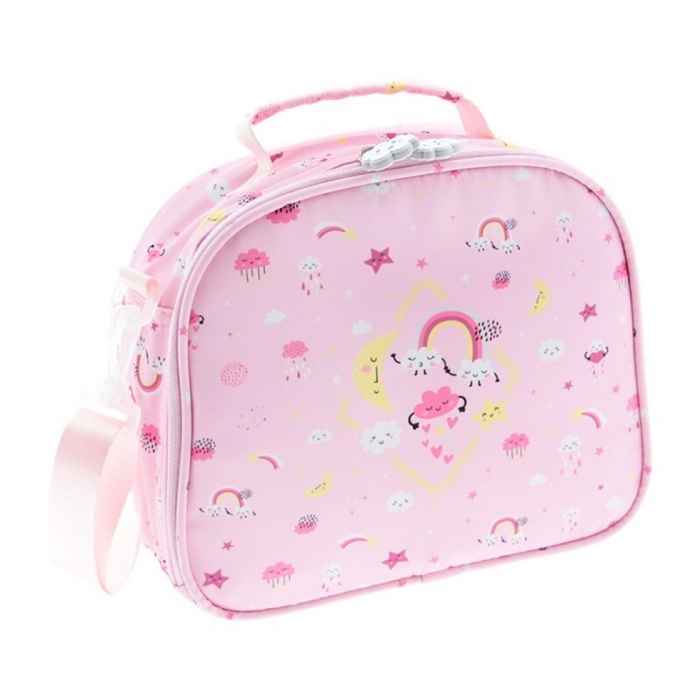 Lancheira Térmica Infantil – Happy Sky Rosa