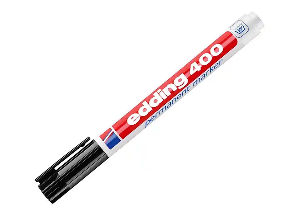 MARCADOR EDDING PERMANENTE 400 PRETO PONTA REDONDA 1 MM - Image 2