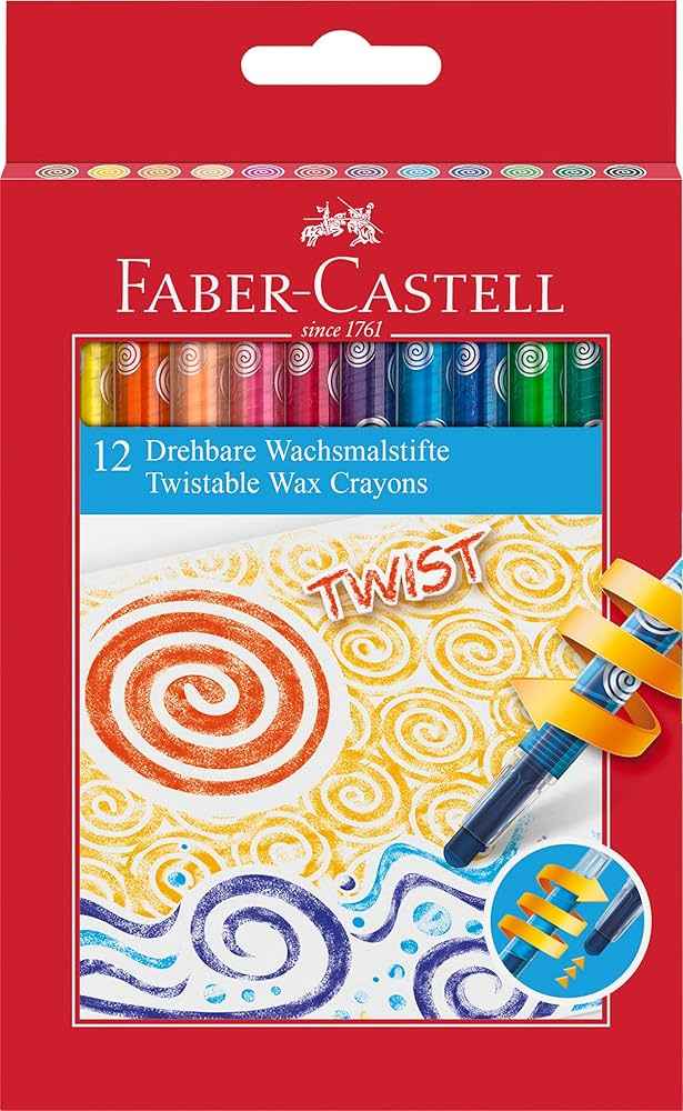 Lápis de Cera Faber-Castell Jumbo Twist