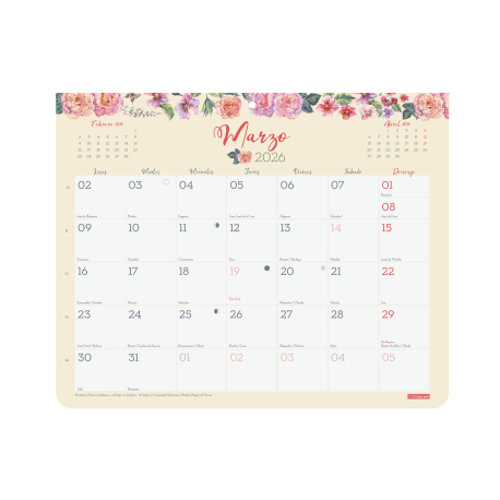 Calendario do Parede 2026