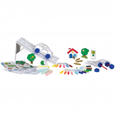 Creative Set Giotto Be-Bè Green Car - 44 Peças - Image 2