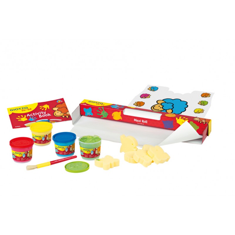 Guache Pintura Dedos 150mlx04 + Maxi Rolo Giotto Be-Be - Image 2