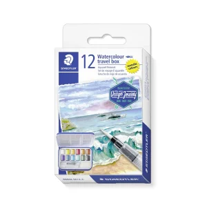 Aguarela Staedtler - Travel Box Metallic Colours, 12 pastilhas