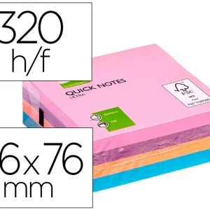 BLOCO DE NOTAS ADESIVAS SORTIDO 76 X 76 MM