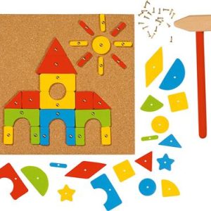 Conjunto de martelo e prego