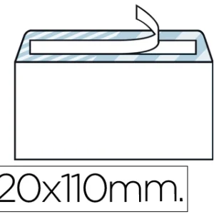 ENVELOPE BRANCO 110X220 MM TIRA DE SILICONE