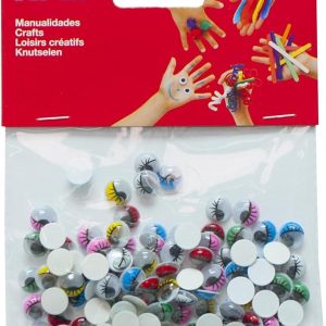 Olhos Autocolantes com Pestanas Cor