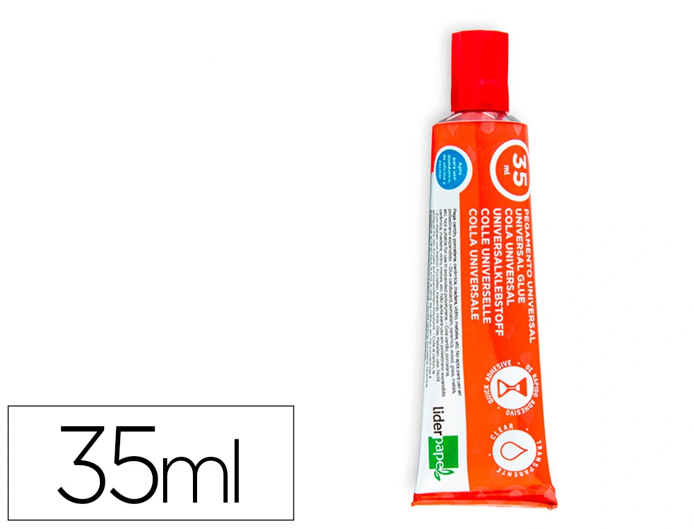 COLA UNIVERSAL LIDERPAPEL TRANSPARENTE 35 ML