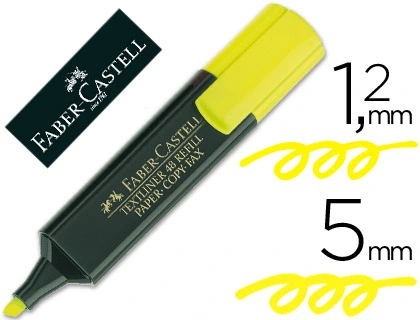 MARCADOR FABER FLUORESCENTE 48-07 AMARELO