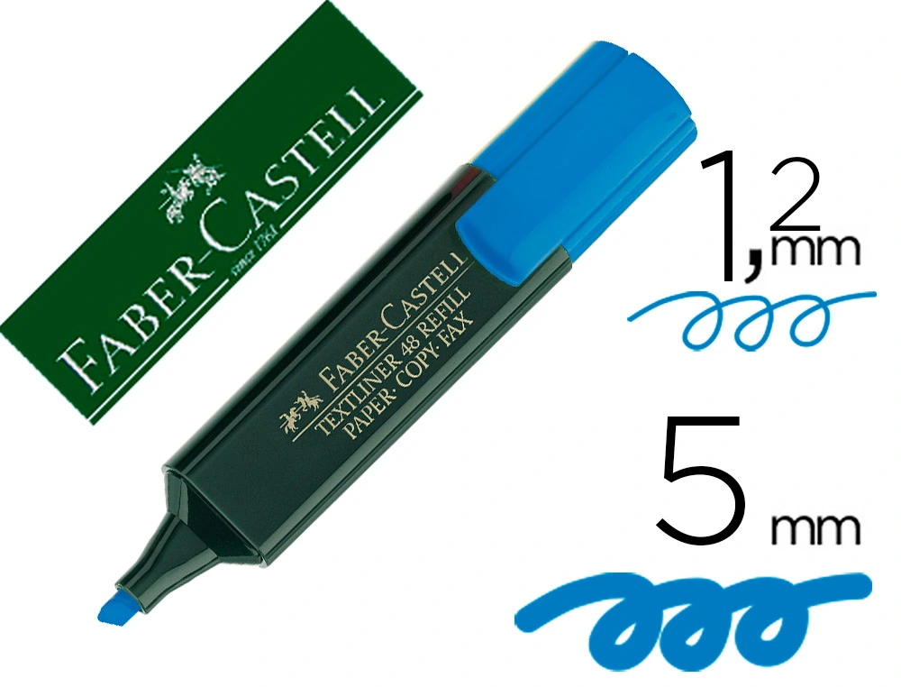 MARCADOR FABER FLUORESCENTE 48-51 AZUL CLARO