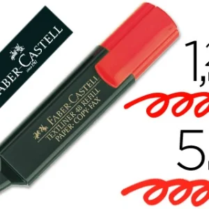 MARCADOR FABER FLUORESCENTE 48-21 VERMELHO