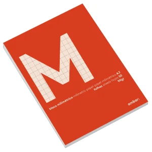 BLOCO PAPEL MILIMETRICO AMBAR DIN A4 50 FOLHAS 90 GR