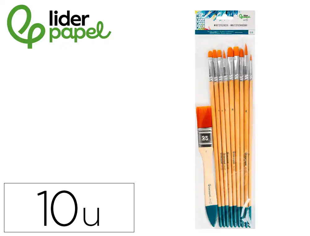 PINCEIS SINTÉTICOS LIDERPAPEL PONTAS E TAMANHOS SORTIDOS