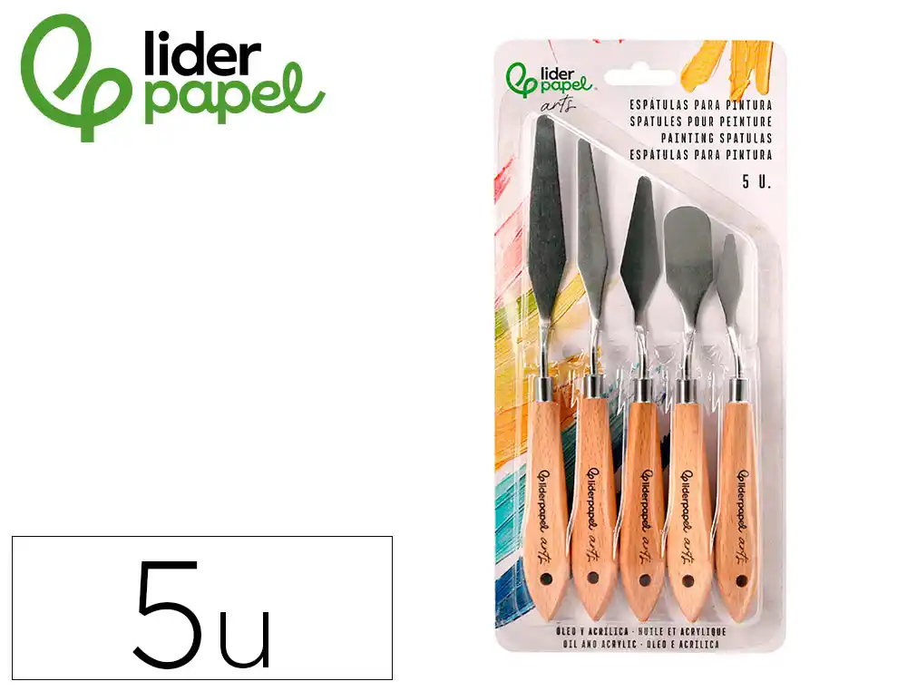 ESPÁTULA PARA PINTURA METÁLICA CABO DE MADEIRA