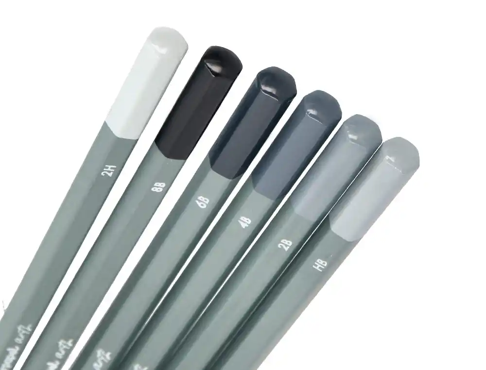 LÁPIS DE DESENHO CAIXA 6 UNIDADES DUREZAS SORTIDAS CERTIFICADO FSC - Image 3