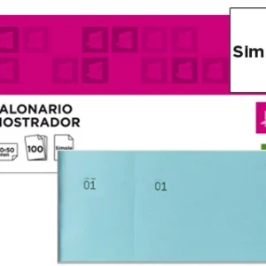 BLOCO DE TALOES 6/4 AZUL