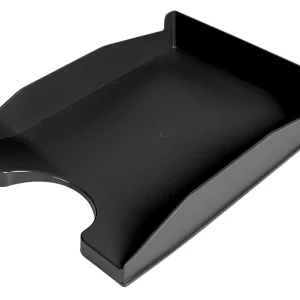 TABULEIRO DE SECRETARIA DE PLASTICO CAIXA COM 6 UNIDADES PRETO OPACO