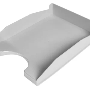 TABULEIRO DE SECRETARIA DE PLASTICO CAIXA COM 6 UNIDADES CINZA OPACO