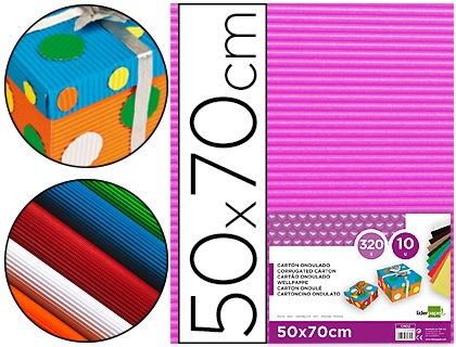 CARTAO ONDULADO LIDERPAPEL 320GR 50X70 CM