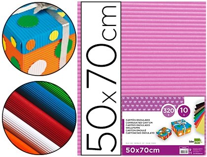 CARTAO ONDULADO LIDERPAPEL 320GR 50X70 CM