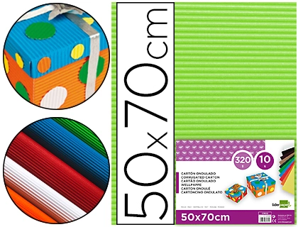 CARTAO ONDULADO LIDERPAPEL 320GR 50X70 CM