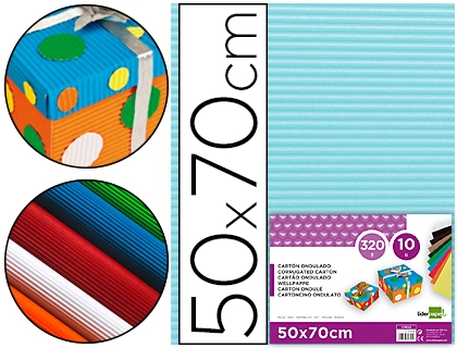 CARTAO ONDULADO LIDERPAPEL 320GR 50X70 CM