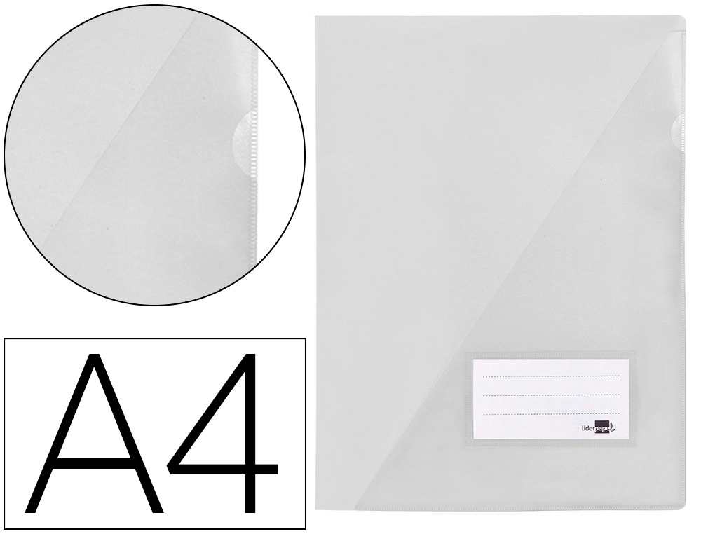 BOLSA DOSSIER DIN A4 POLIPROPILENO 180 MICRONS