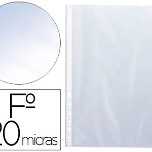 BOLSA CATALOGO/MICA Q-CONNECT DIN A4 120 MICRONS CRISTAL BOLSA DE 10 UNIDADES