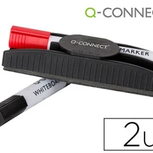 APAGADOR MAGNETICO COM MARCADOR VERMELHO E PRETO PARA QUADRO BRANCO